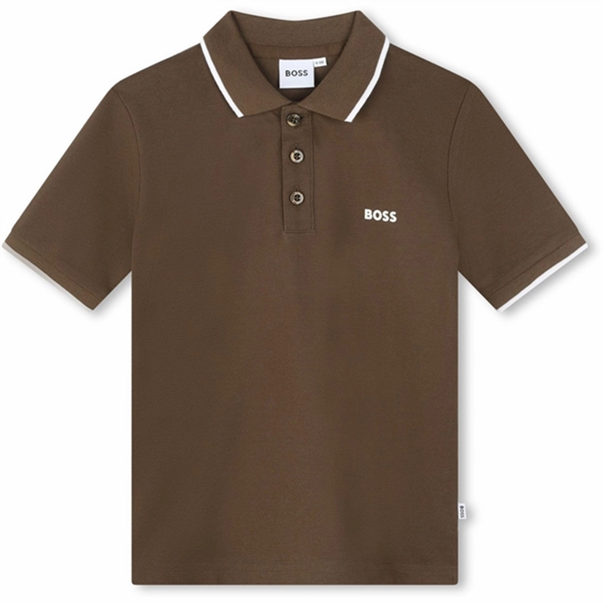 Hugo Boss Brown Polo Short Sleeved ComfortStretch Collar Sweat Absorbing