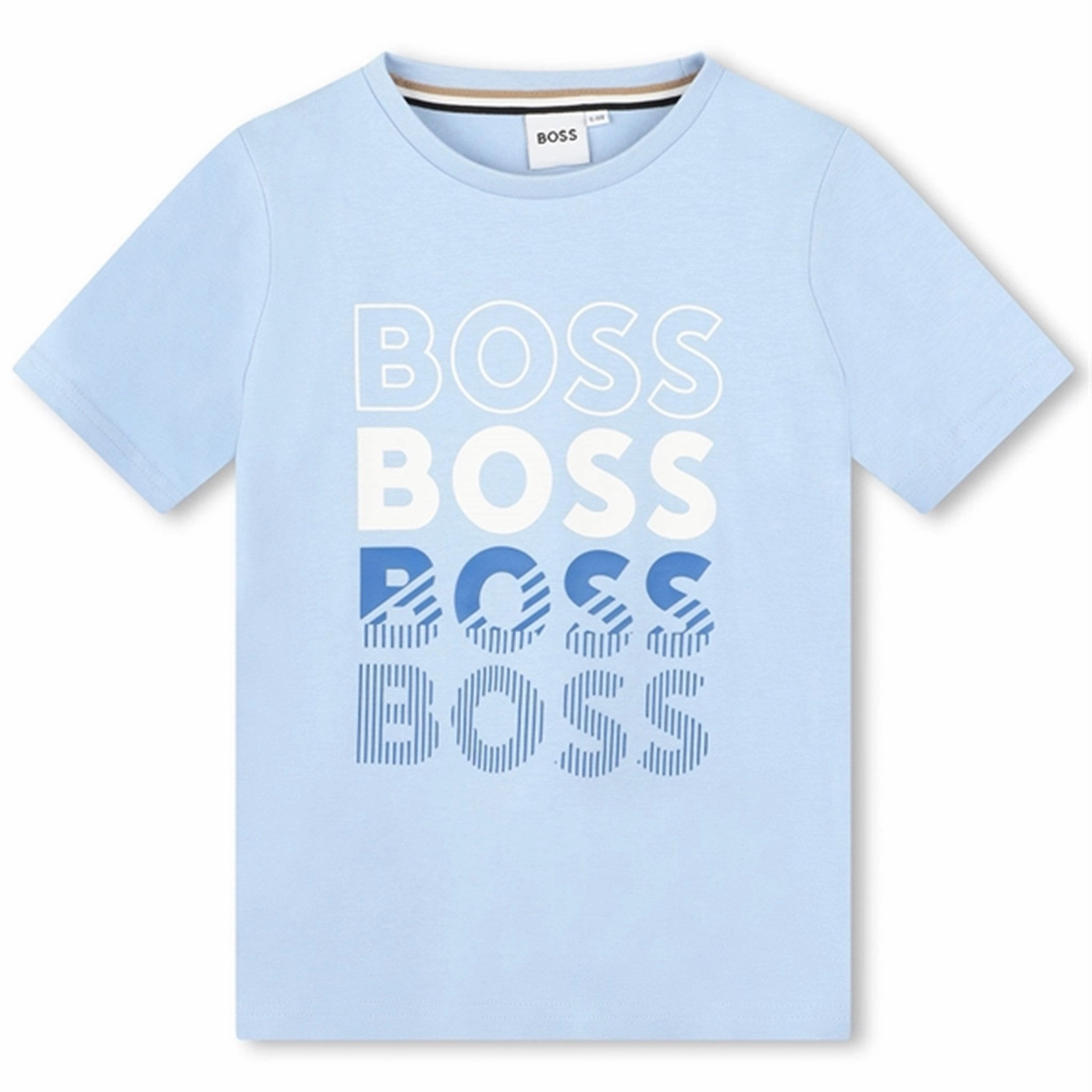 Universal Silhouette Comfortable and stylish Hugo Boss Pale Blue T-shirt
