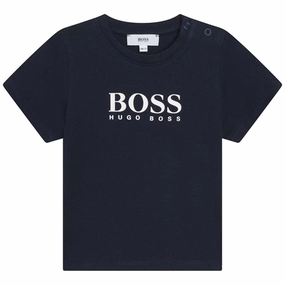 Hugo Boss T-shirt Navy Long Lasting Color