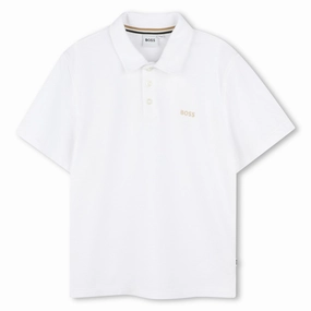 Holiday Outfit Hugo Boss White Short Sleeved Polo