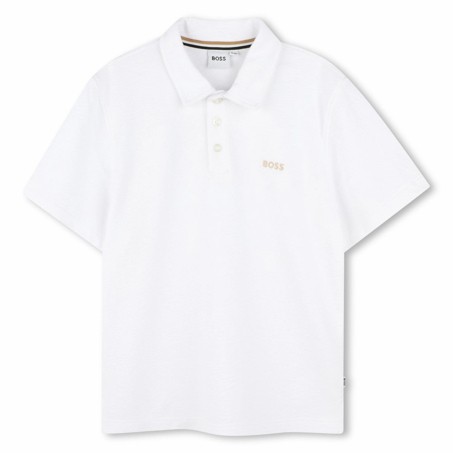 Hugo Boss White Short Sleeved Polo Stylish Fit
