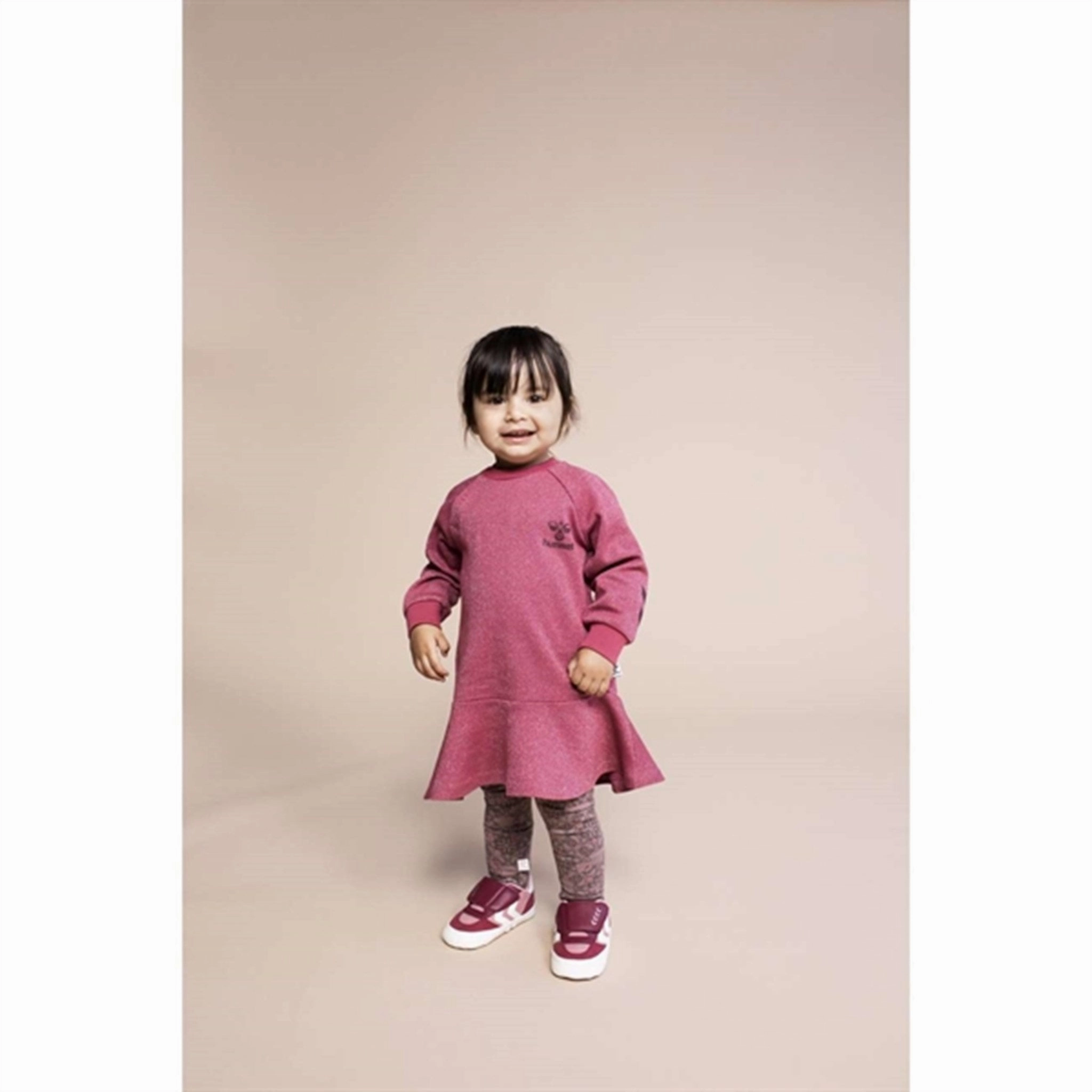 Hummel Earth Red Sally Dress Pleat-Front Comfy Yet Stylish