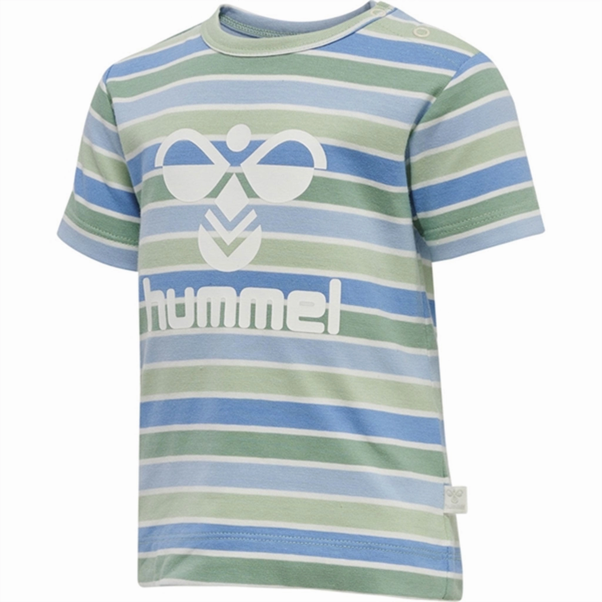 Low Impact Dye Cool Layering Hummel Grayed Jade Pelle T-shirt