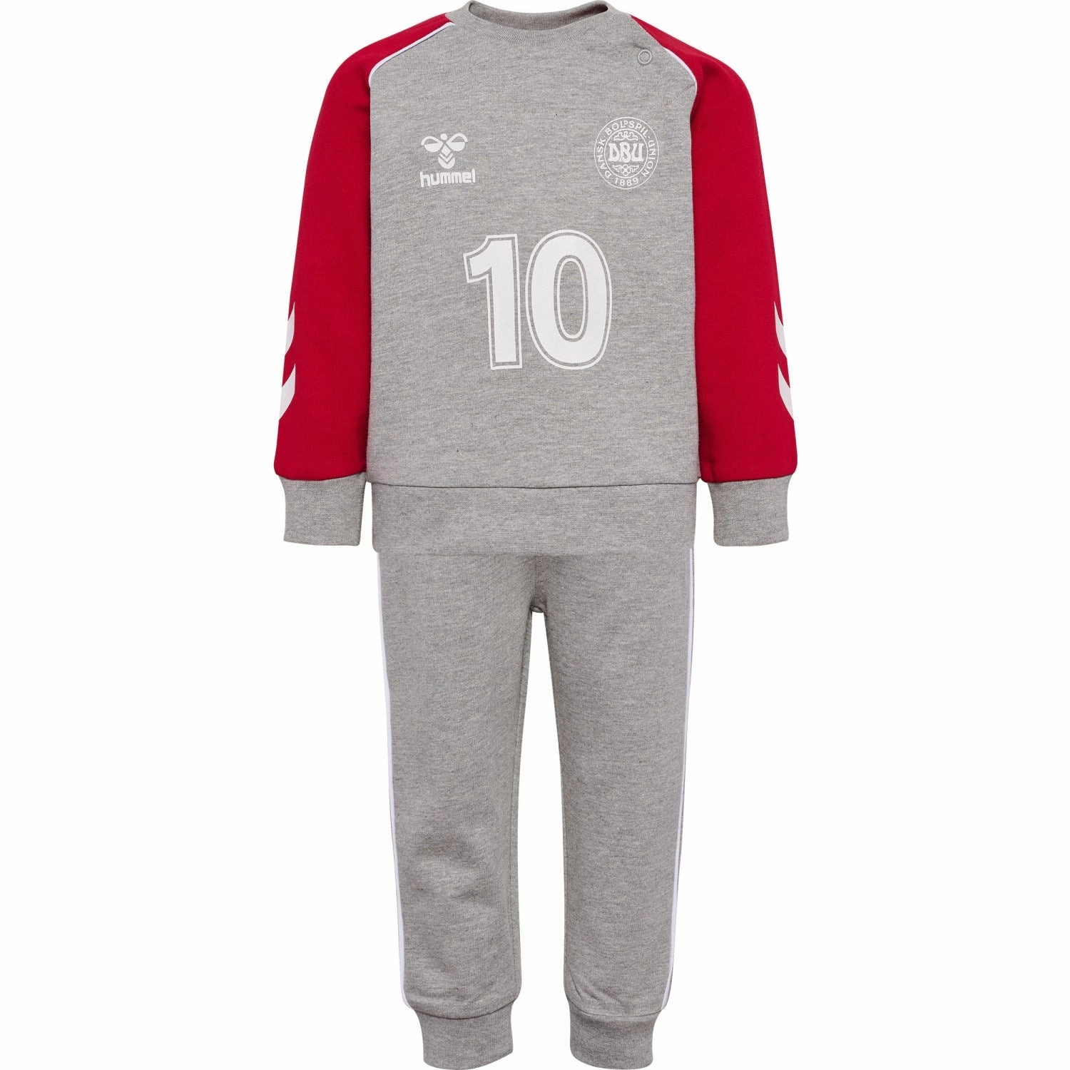 Hummel Grey Melange DBU Gameday Crewsuit OrganicCottonBlend