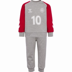 Hummel Grey Melange DBU Gameday Crewsuit OrganicCottonBlend