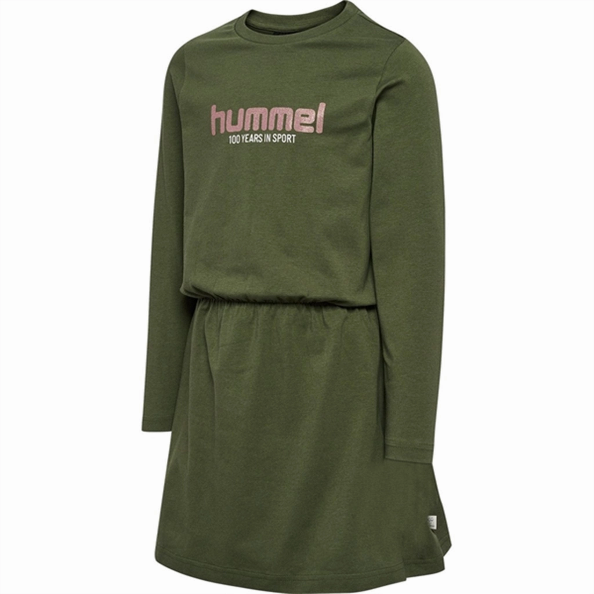 Hummel Olive Night Freya Dress Texture Blend Office Friendly