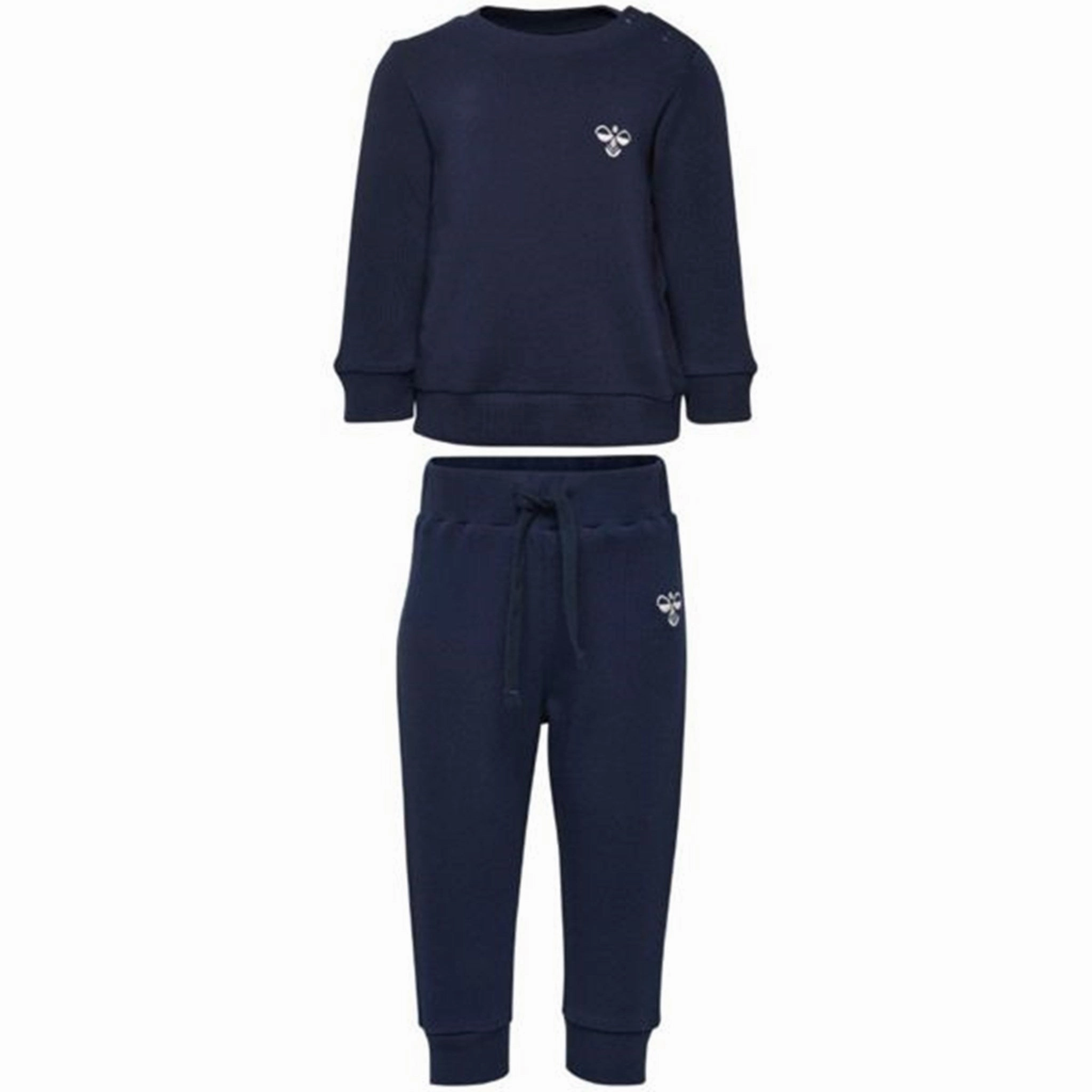 hiking clothes Tear-resistant Hummel Santo Crew Suit Black Iris