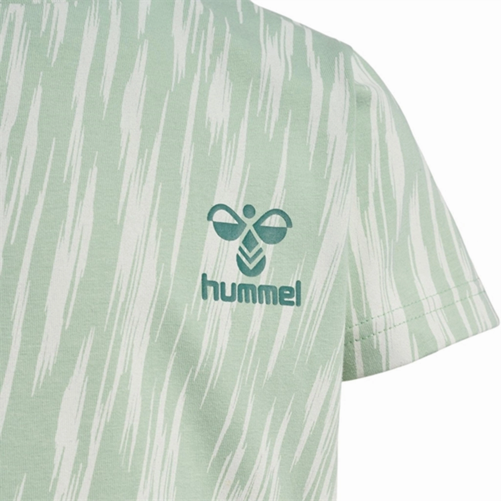 Hummel Silt Green Sophia Dress S/S Applique-Detail