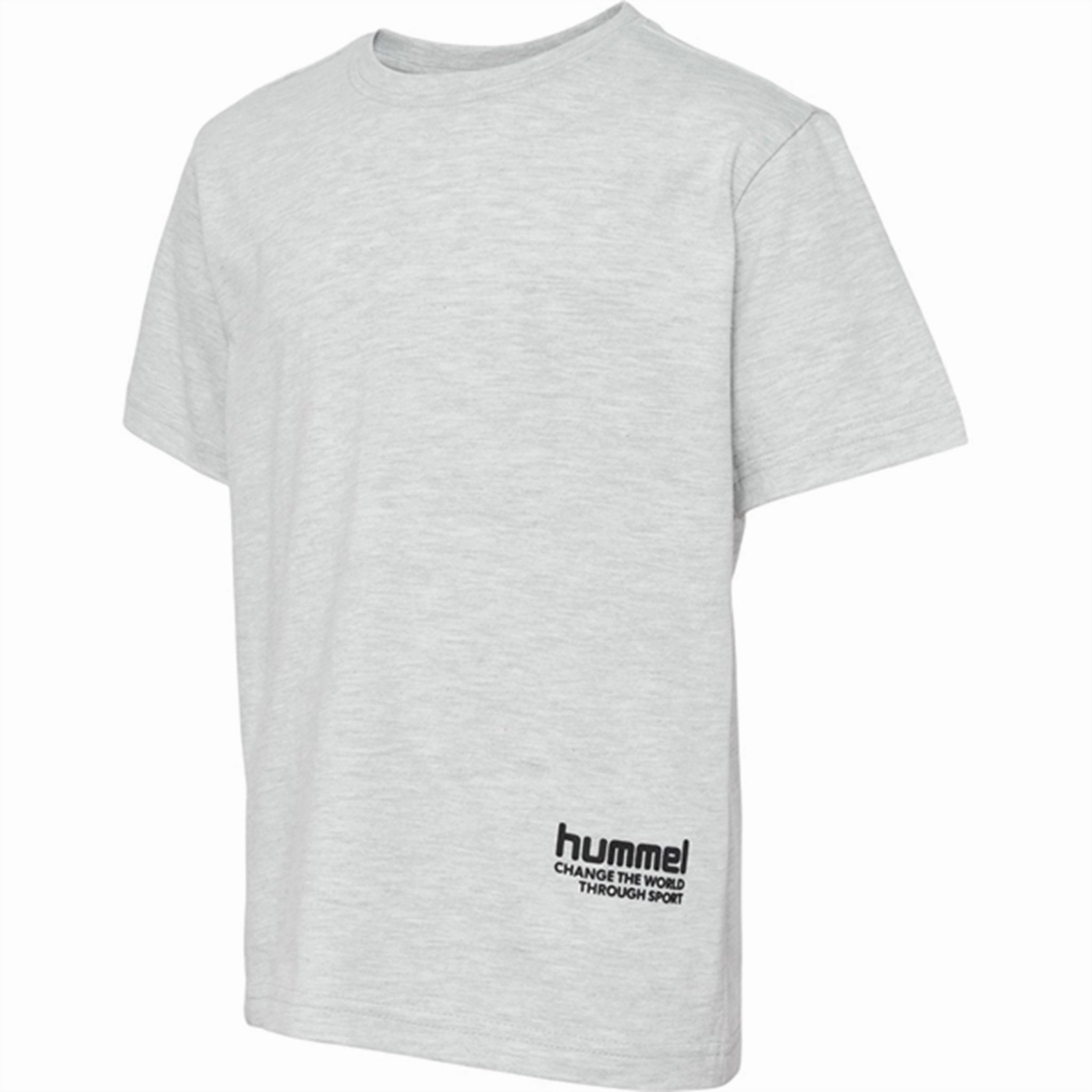 Hummel Ultra Light Grey Melange Pure T-shirt Sleek Design layerable