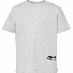 Hummel Ultra Light Grey Melange Pure T-shirt Camping practicality Reinforced Neckline