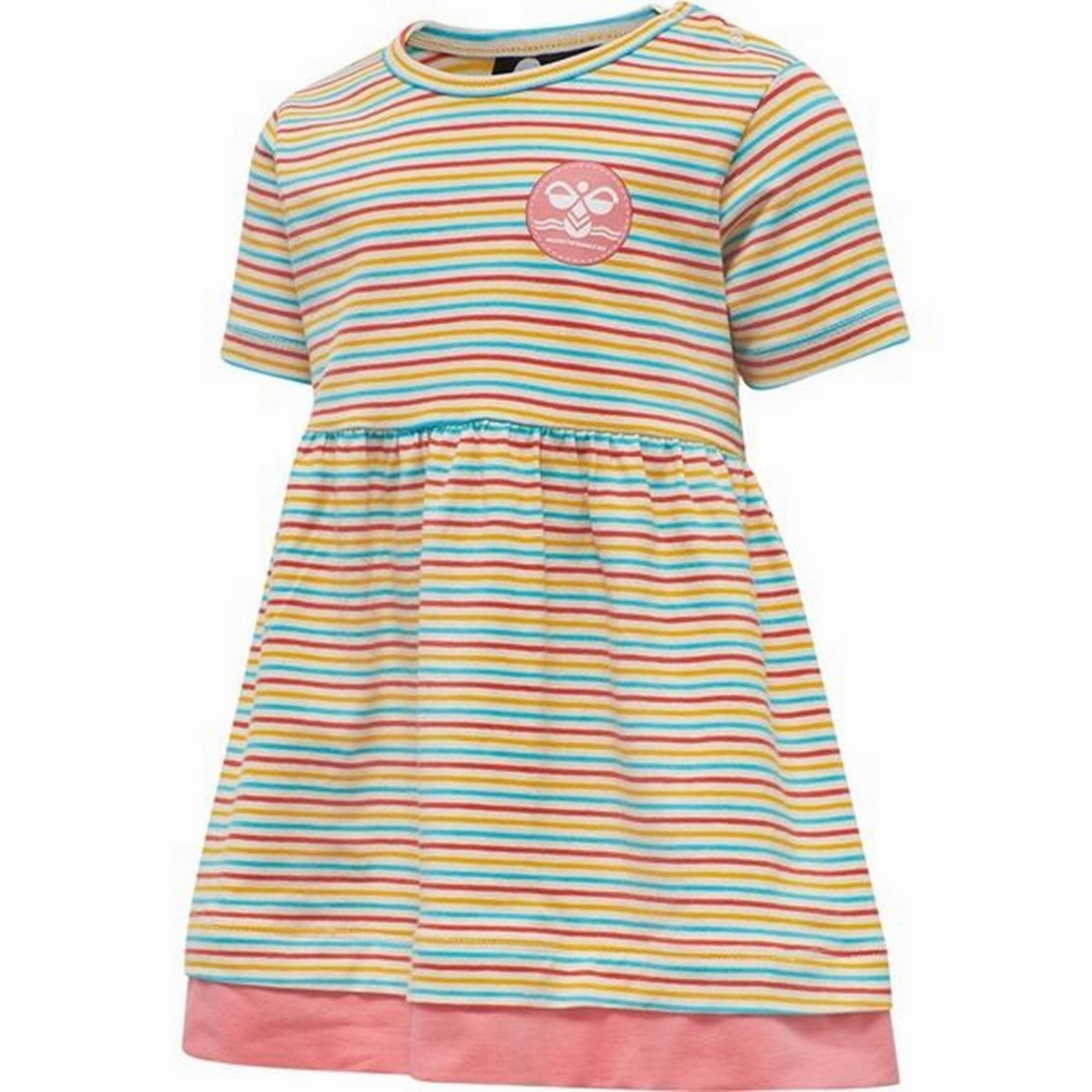 Hummel White Asparagus Amalie Dress Soft Pleats Slender Look