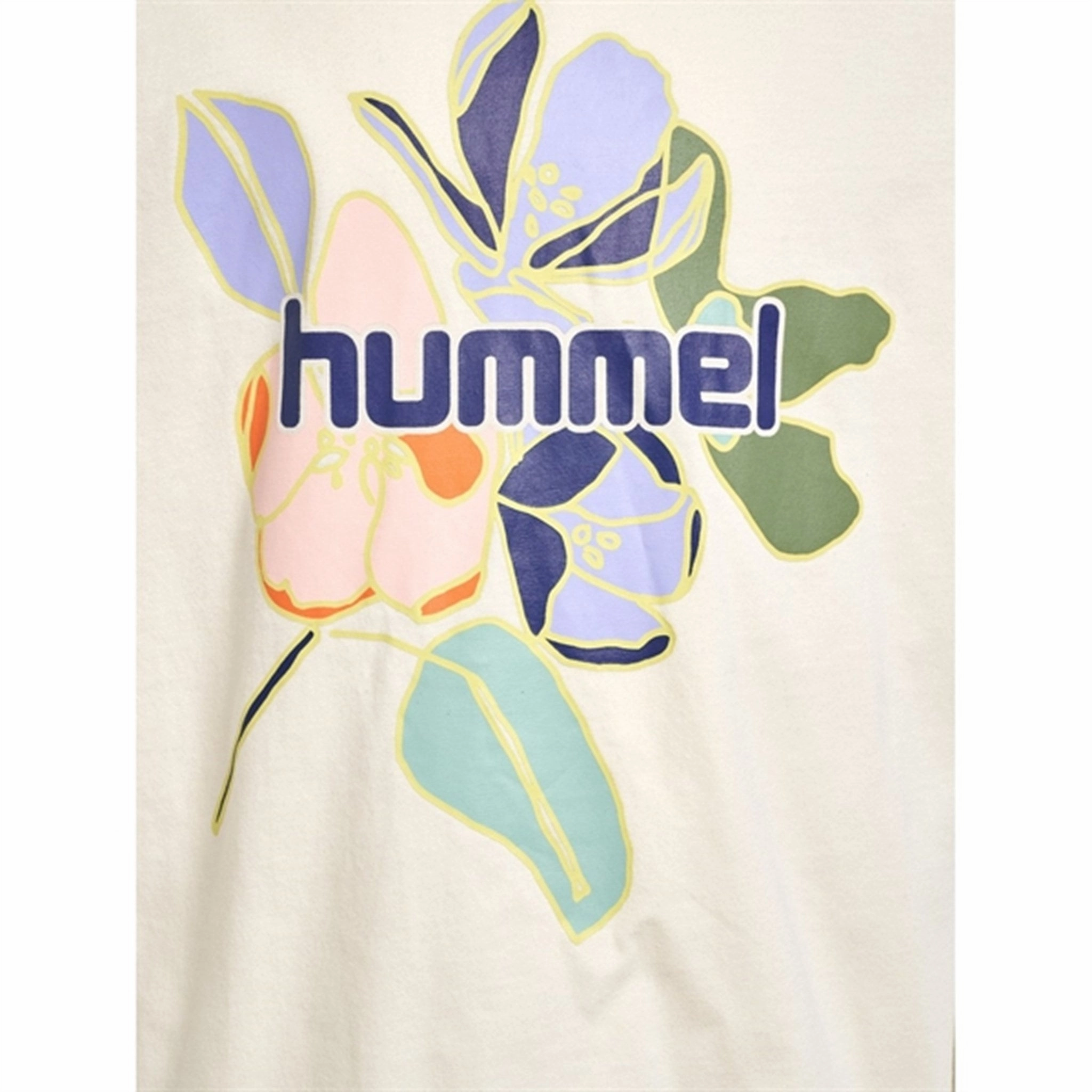 Hummel Whitecap Gray Art Boxy T-Shirt Sublimation Printed Collar Light Comfort