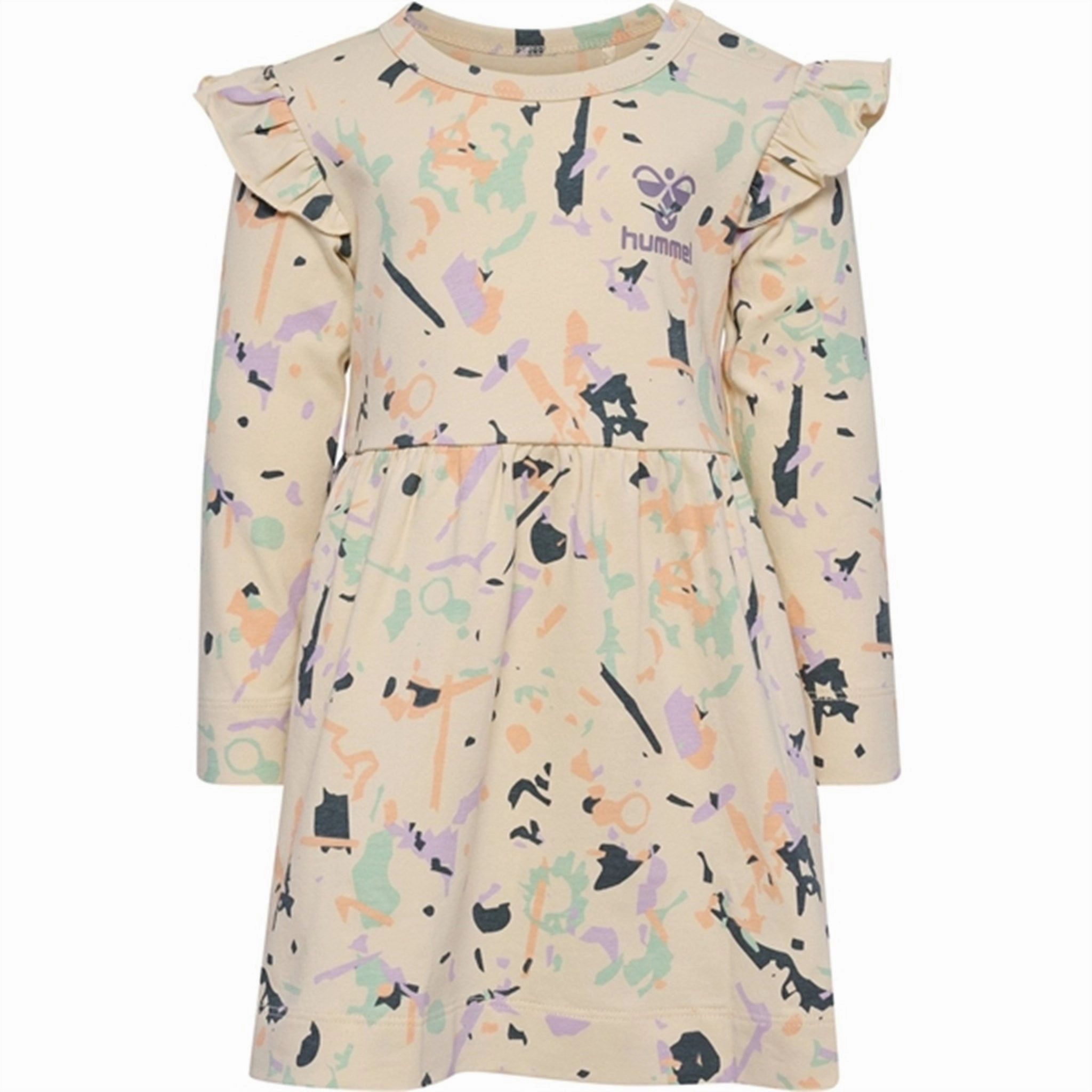 Polished Appearance Pure Fabric Hummel Whitecap Gray Spot Dress