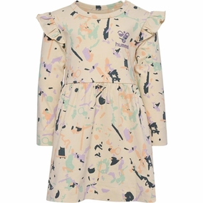 Polished Appearance Pure Fabric Hummel Whitecap Gray Spot Dress