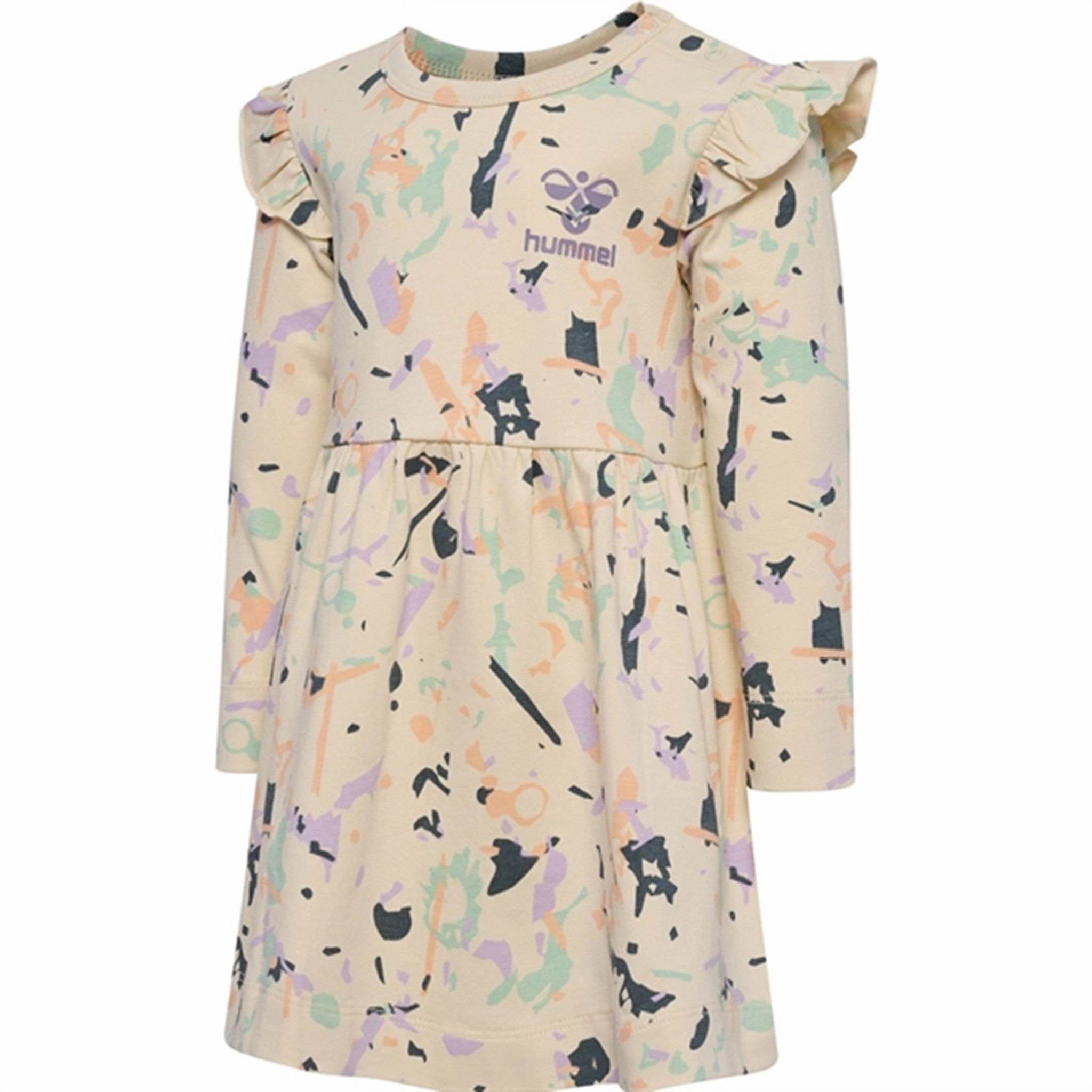 Smart Wear High low hem Hummel Whitecap Gray Spot Dress