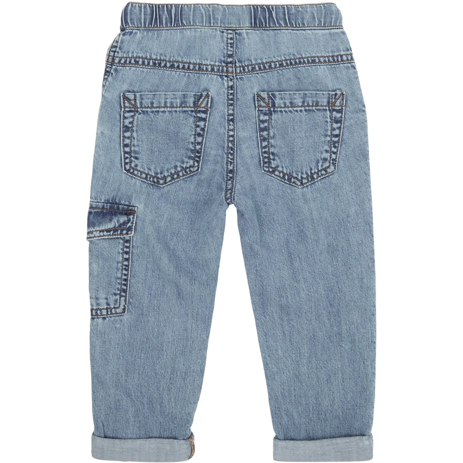Hust & Claire Washed Denim James Pants No Bulk Seam Design