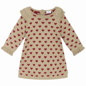 Knit Cool Hust & Claire Baby Biscuit Melange Karinlise Dress