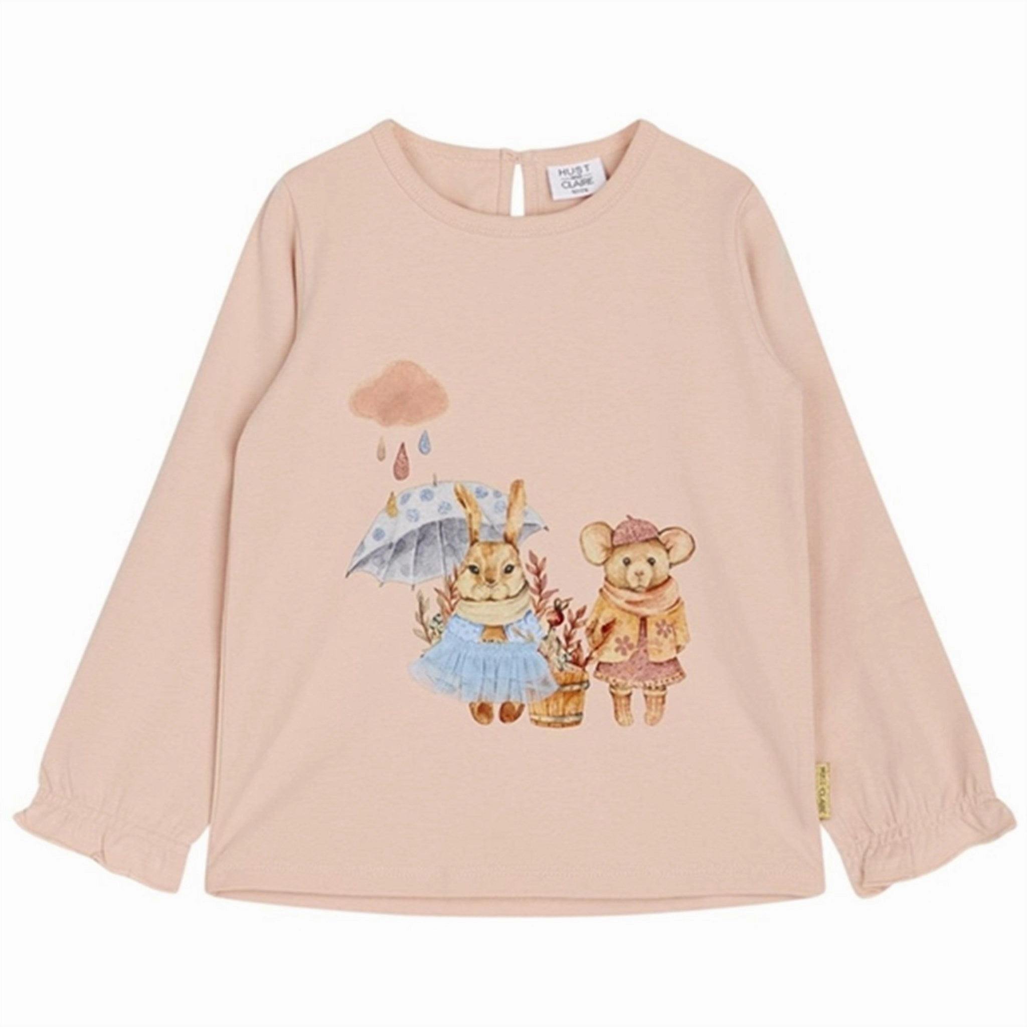 High-Quality Fabric Hust & Claire Baby Peach Dust Ammy Blouse