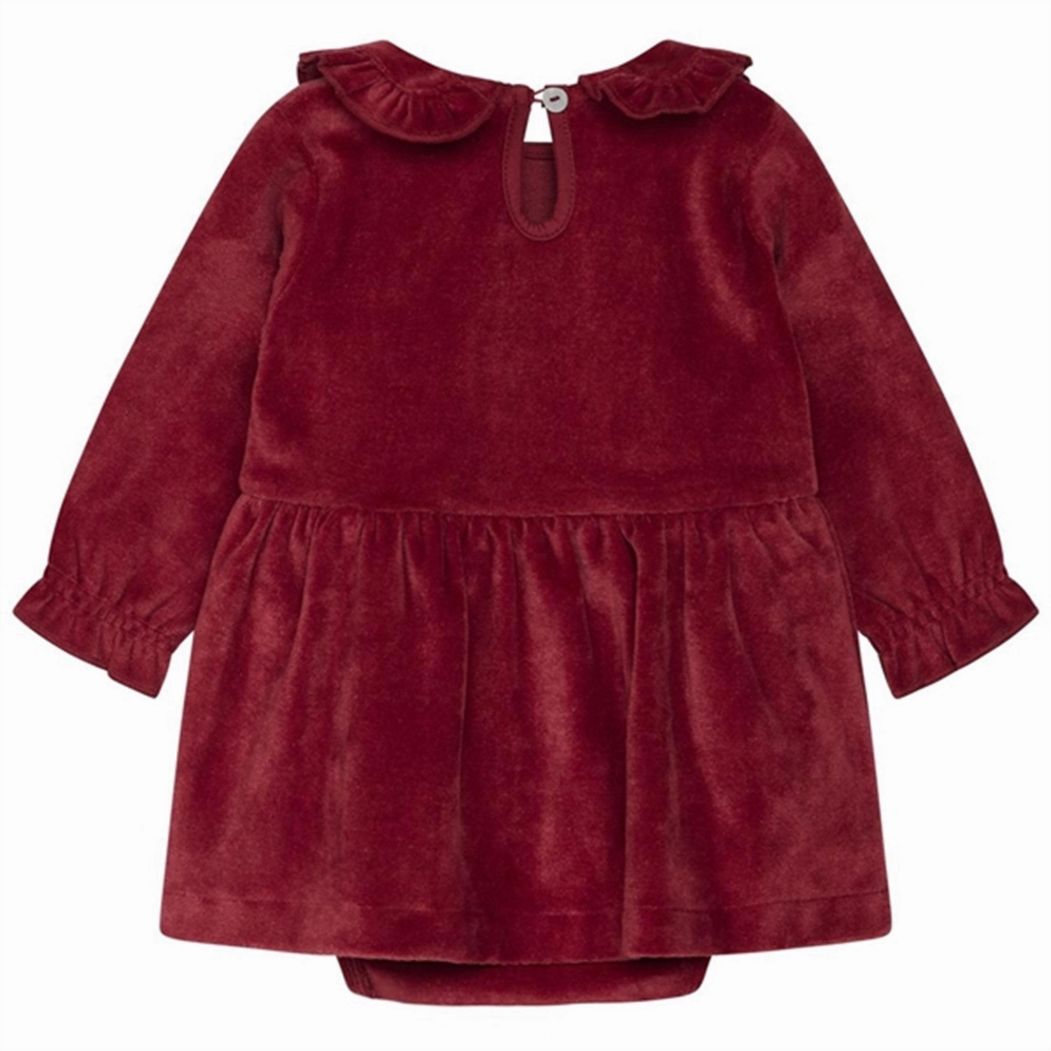 Hust & Claire Baby Teaberry Denete Romper Simple Texture Weekend Casual