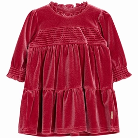 Hust & Claire Baby Teaberry Kis Dress Pure Stitch