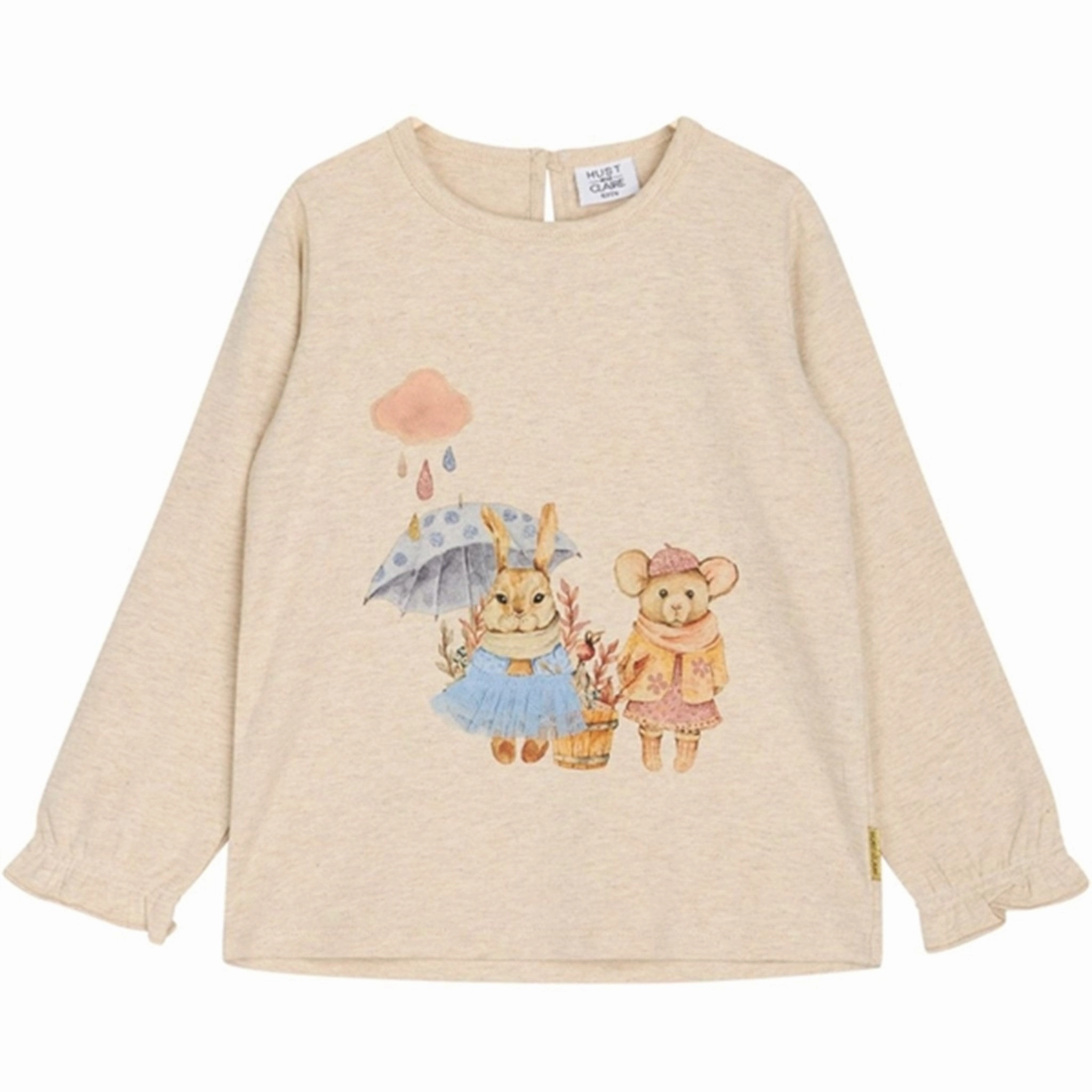 Hust & Claire Baby Wheat Melange Ammy Blouse Floral Motif