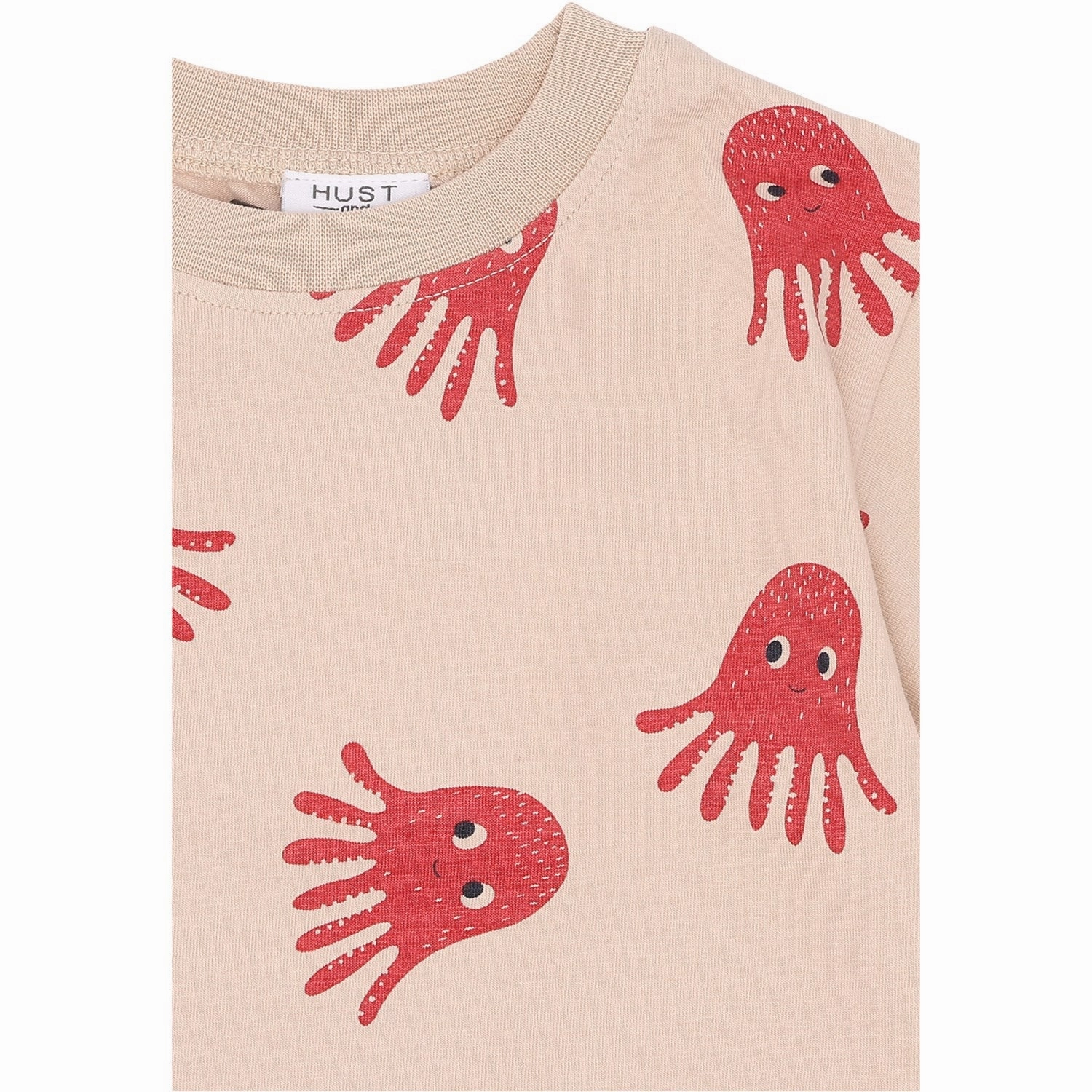 Beachwear Curved Hem Hust & Claire Cement Anton T-Shirt