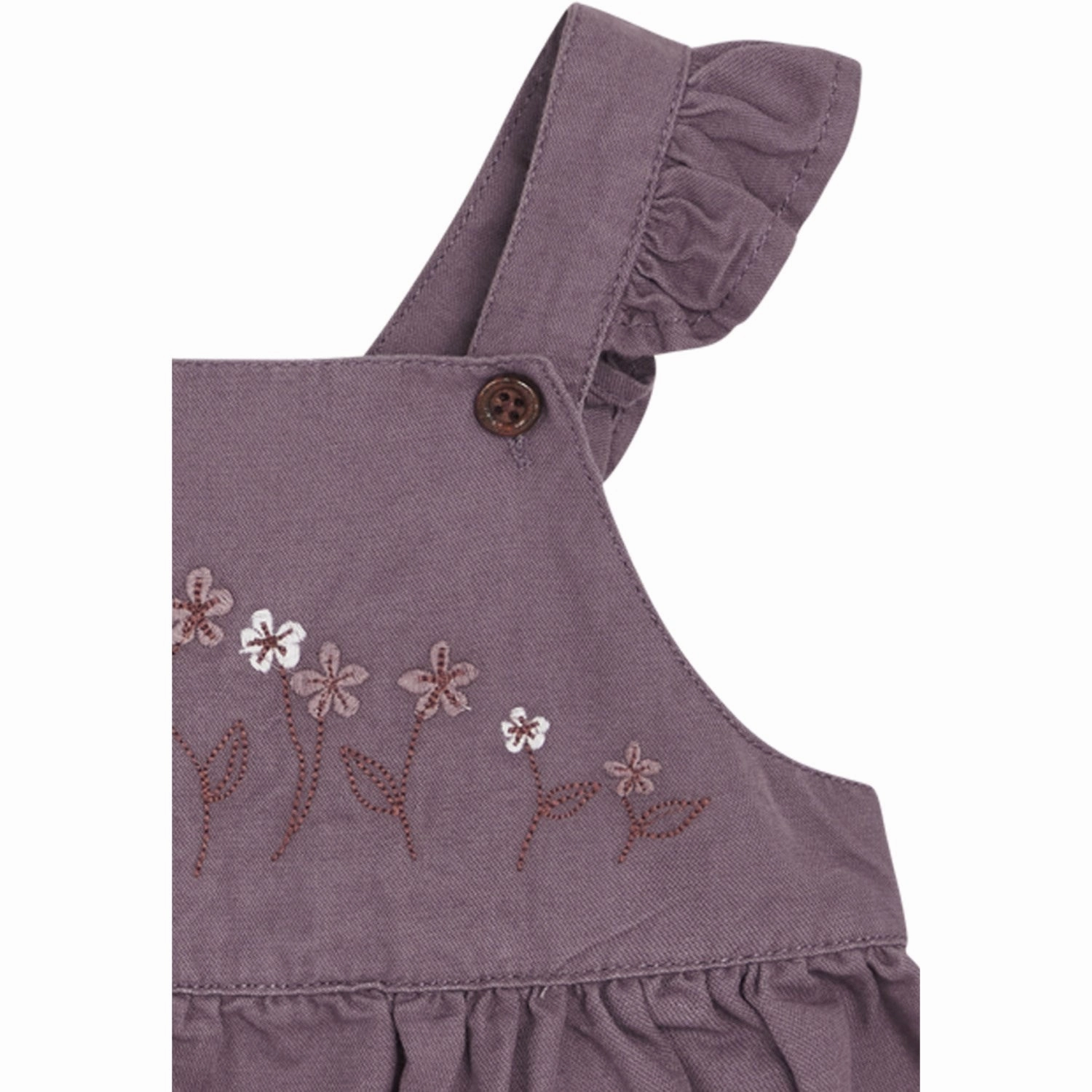 Printed-Fabric Modern Layers Hust & Claire Dark Plum Dream Dress