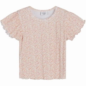 Vegan No Shrink Fabric Hust & Claire Mini Abna T-shirt White