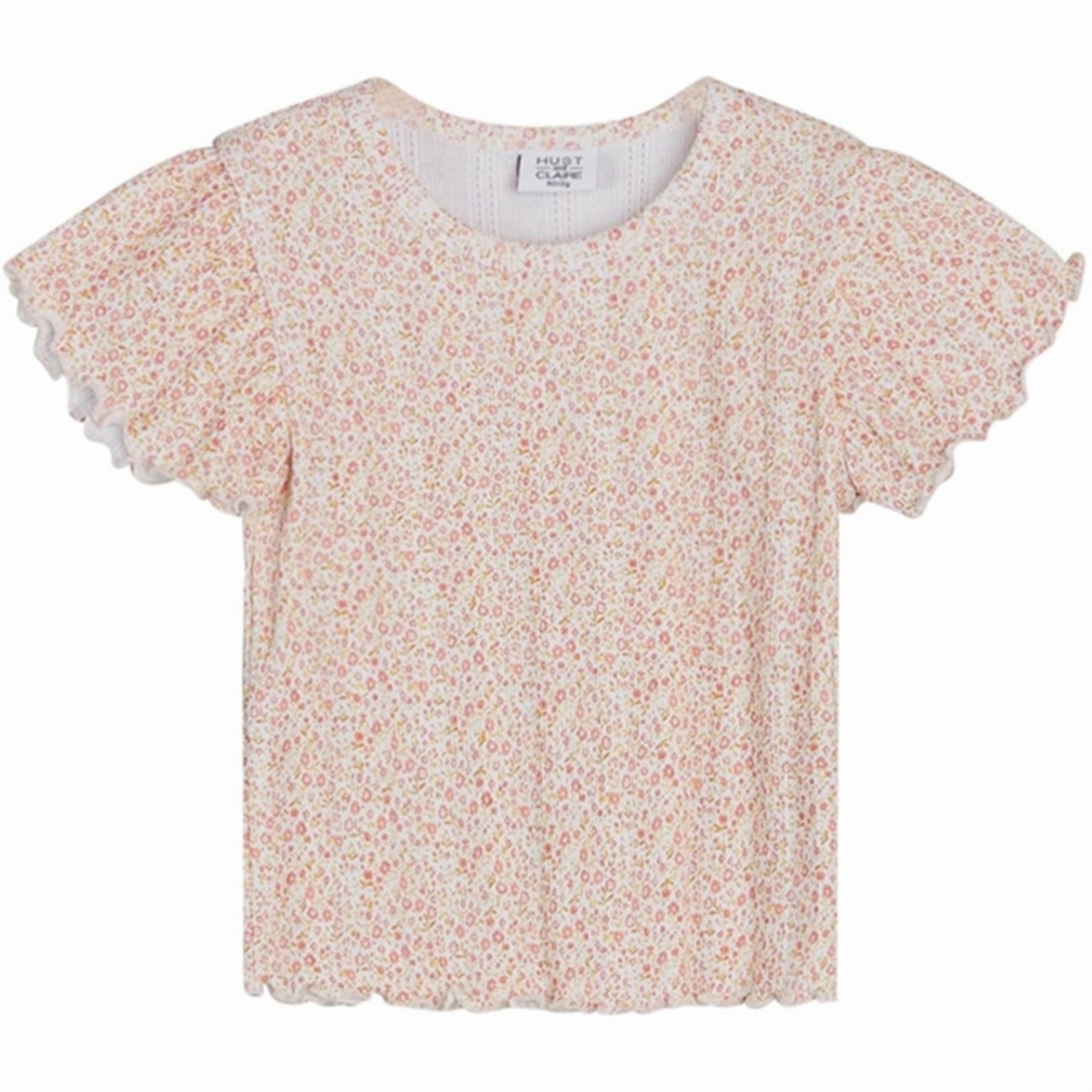 Vegan No Shrink Fabric Hust & Claire Mini Abna T-shirt White