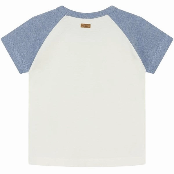 Simple and Relaxed Hust & Claire Mini Blue Fog Melange Ancher T-shirt