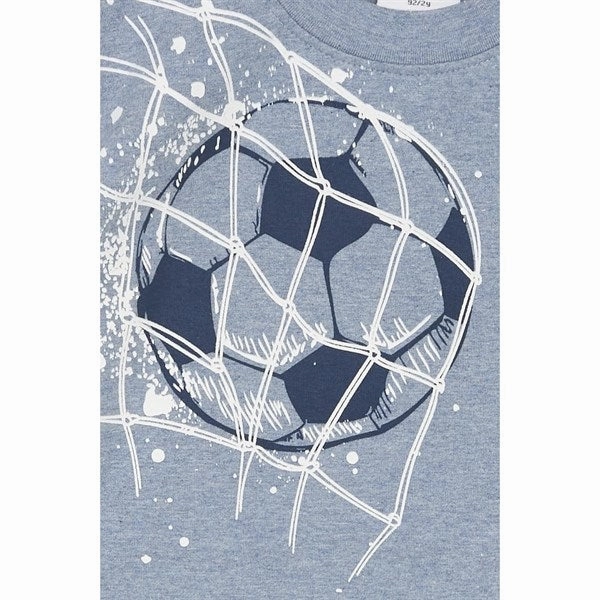 Wrinkle-Free Trendy Casual Wear Hust & Claire Mini Blue Fog Melange Arthur T-shirt