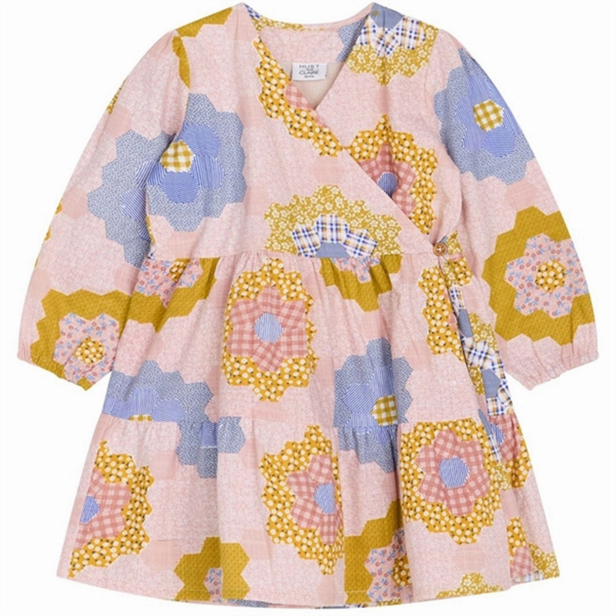 Dry-Clean-Only Hust & Claire Mini Peach Dust Kissy Dress