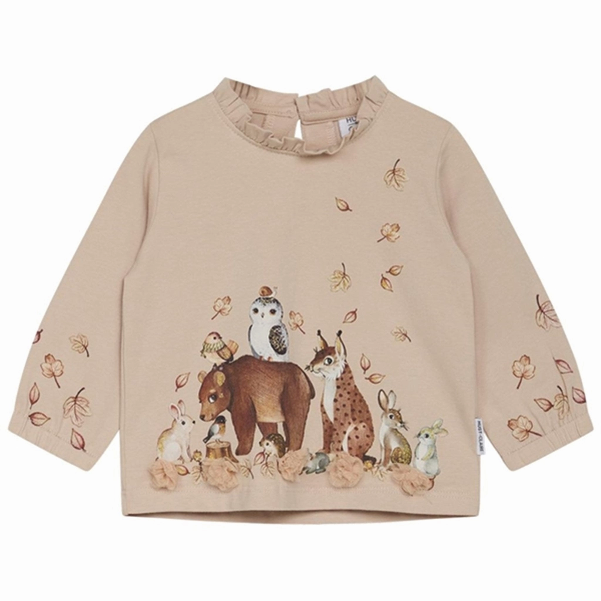 Tagless Labeling Hust & Claire Mini Peach Rose Aimi Blouse