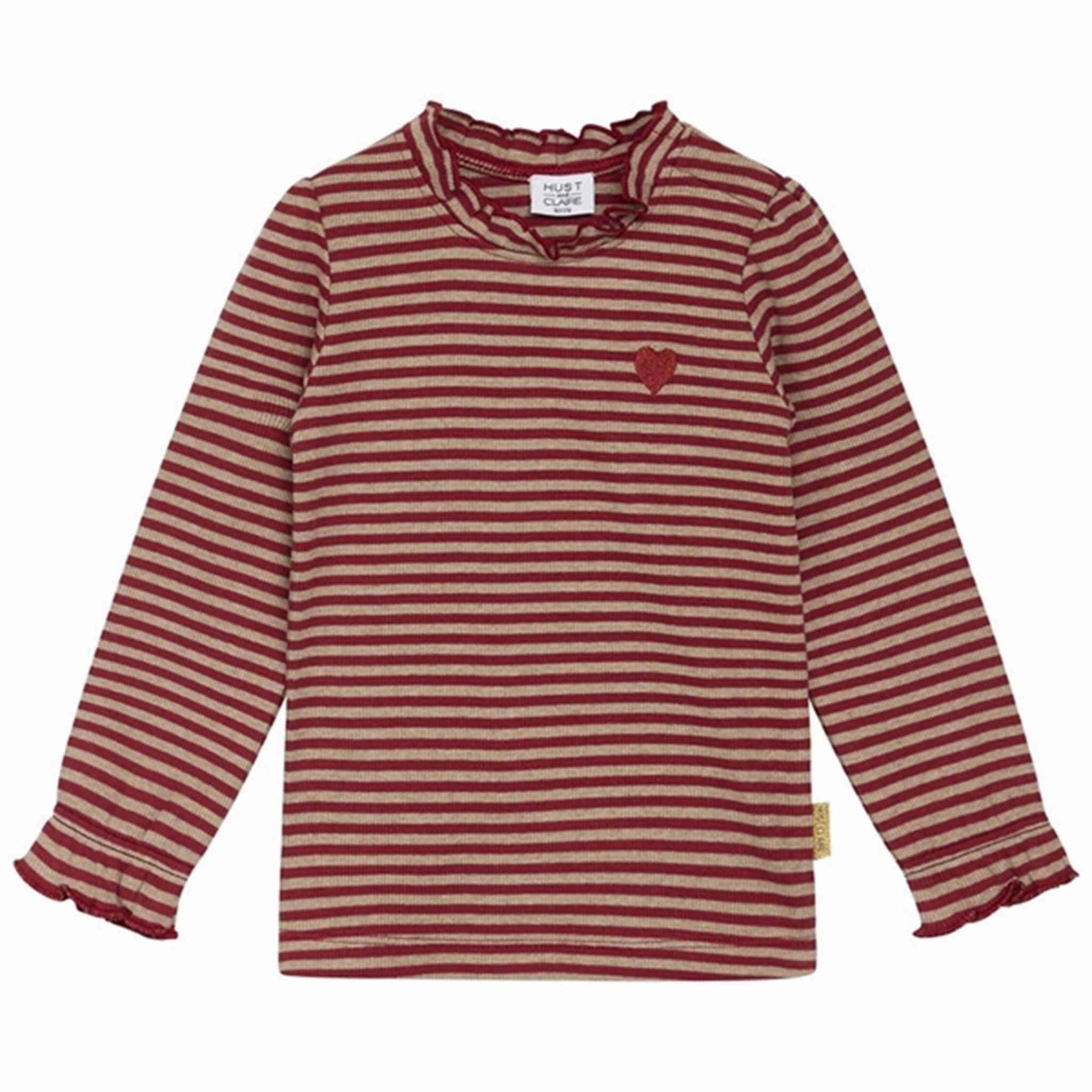 Hust & Claire Mini Teaberry Annela Blouse Wrinkle-Free