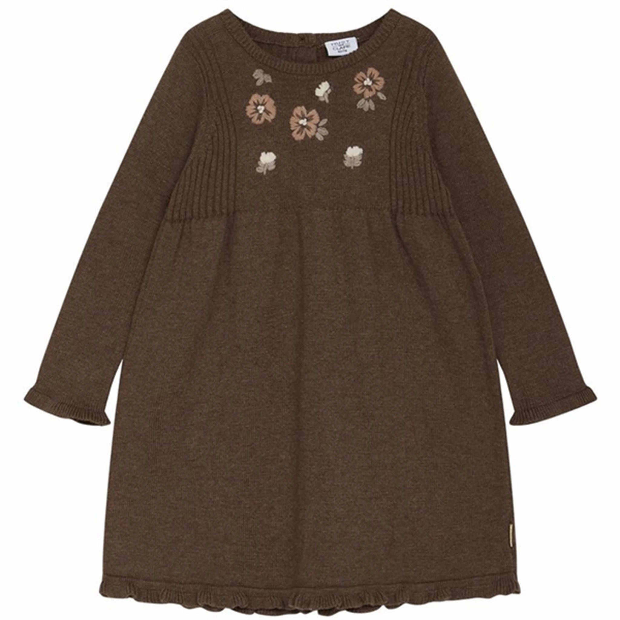 Hust & Claire Mini Toffee Melange Daisi Dress Polished Finish Artistic Flair