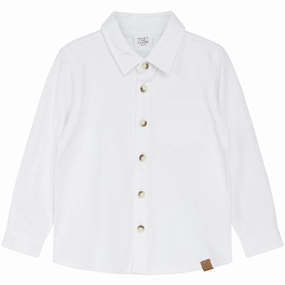 Durable Quality Contemporary Style Hust & Claire Mini White Rudy Shirt