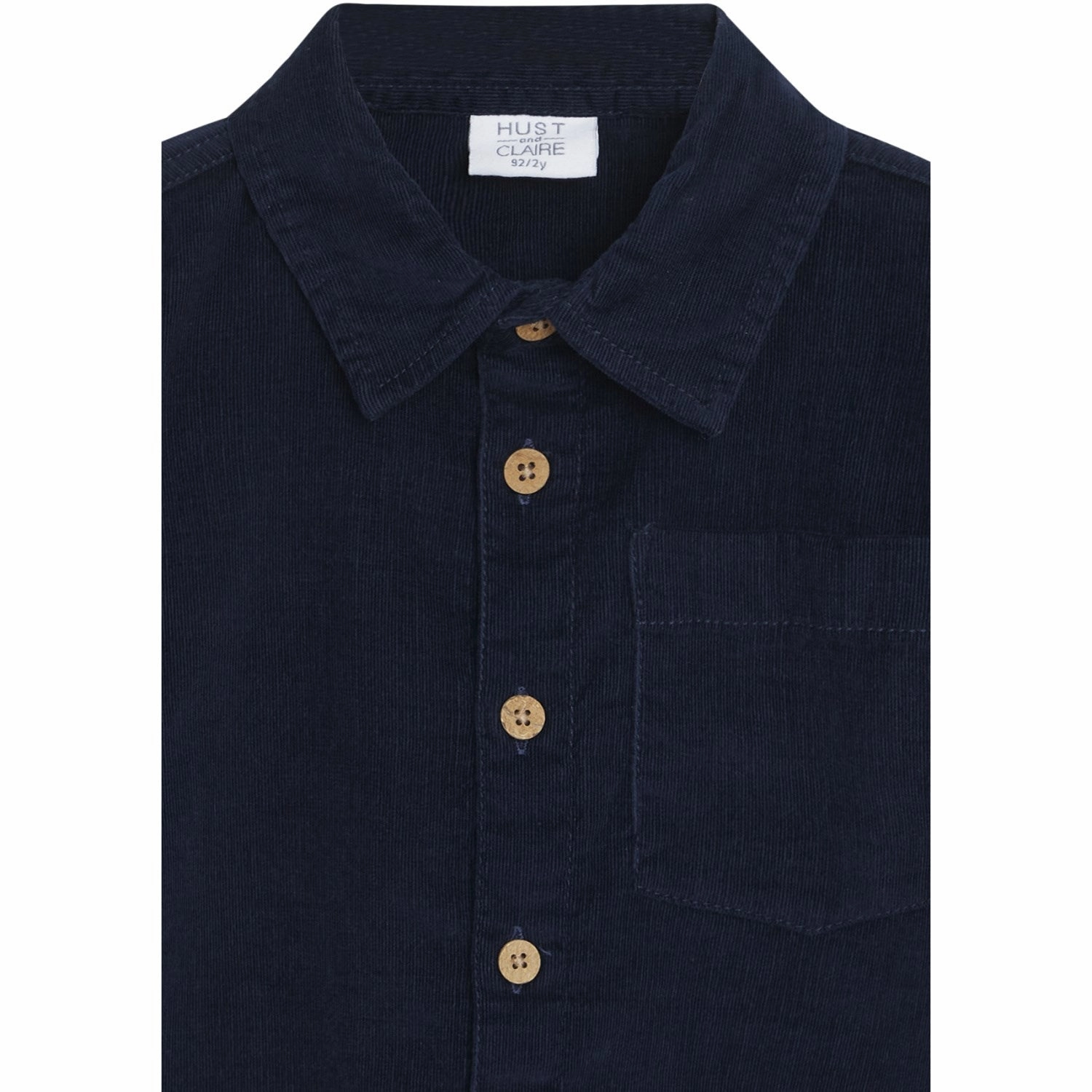 Breathable Cotton Hust & Claire Navy Ravn Shirt