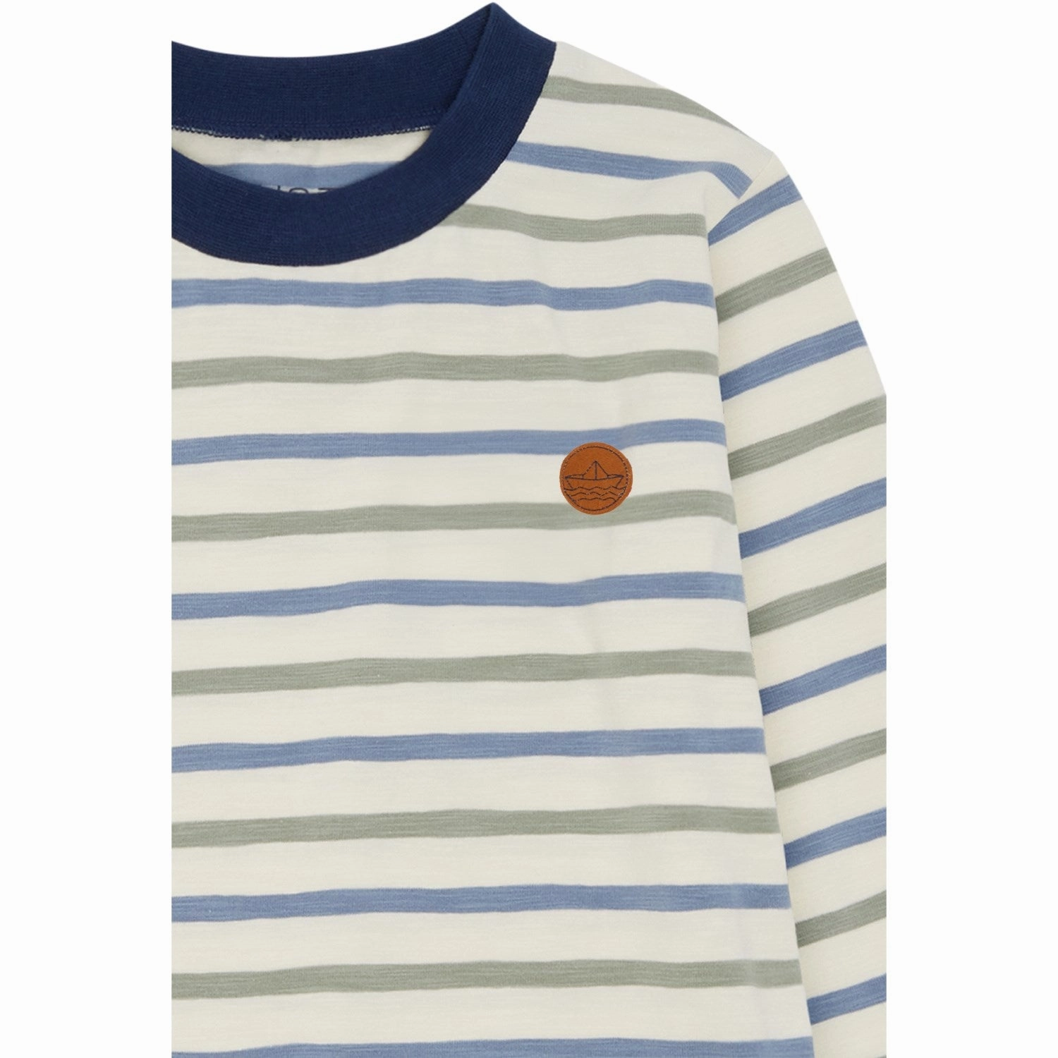 Hust & Claire Seagrass Anton Blouse Waffle Weave