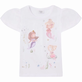 Relaxed Comfort Look Hust & Claire White Alma T-shirt