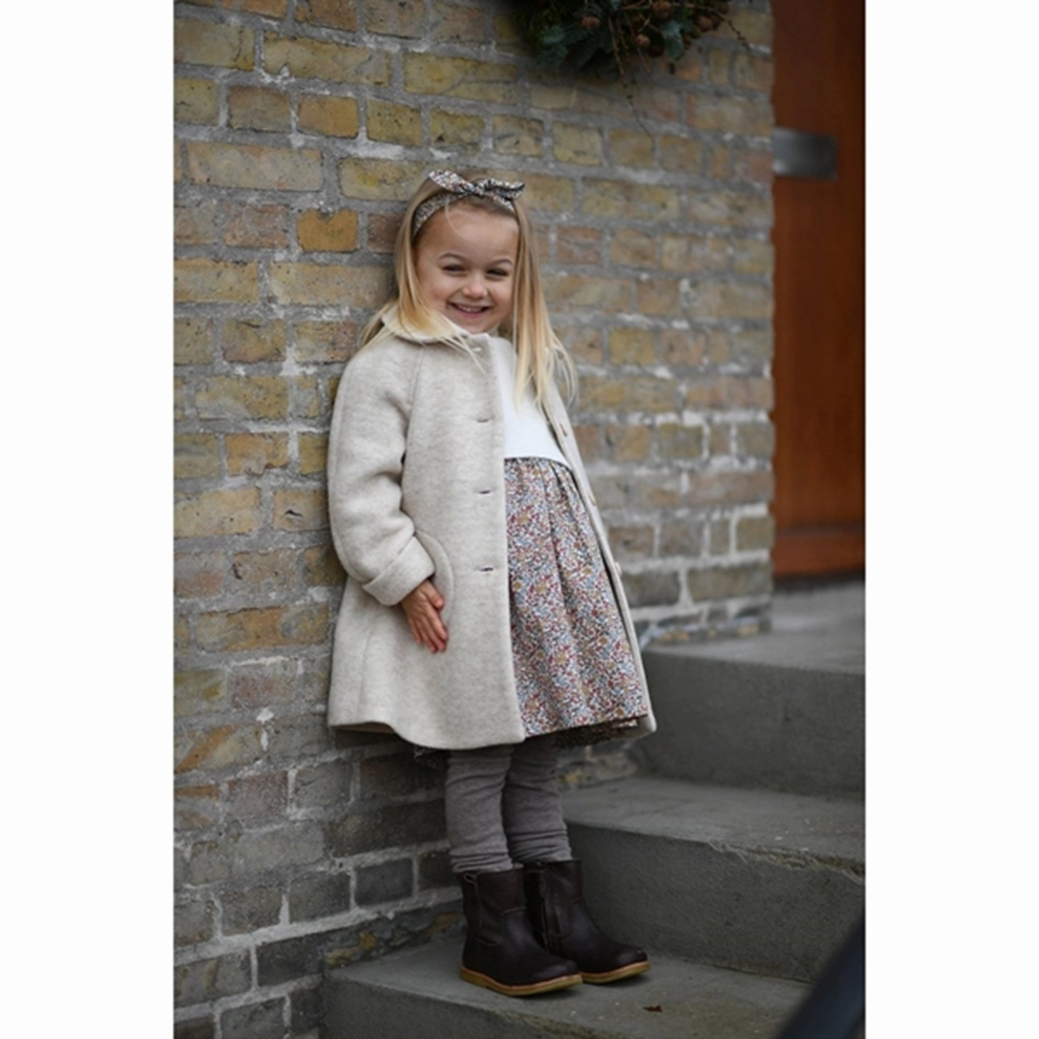 Retro Detail Huttelihut Dress LS Made w. Liberty Fabric Ava