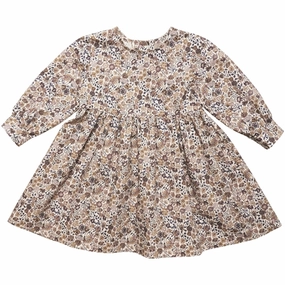 Snap-Closure cut out Huttelihut Dress LS Made w. Liberty Fabric Kaylie Ocean