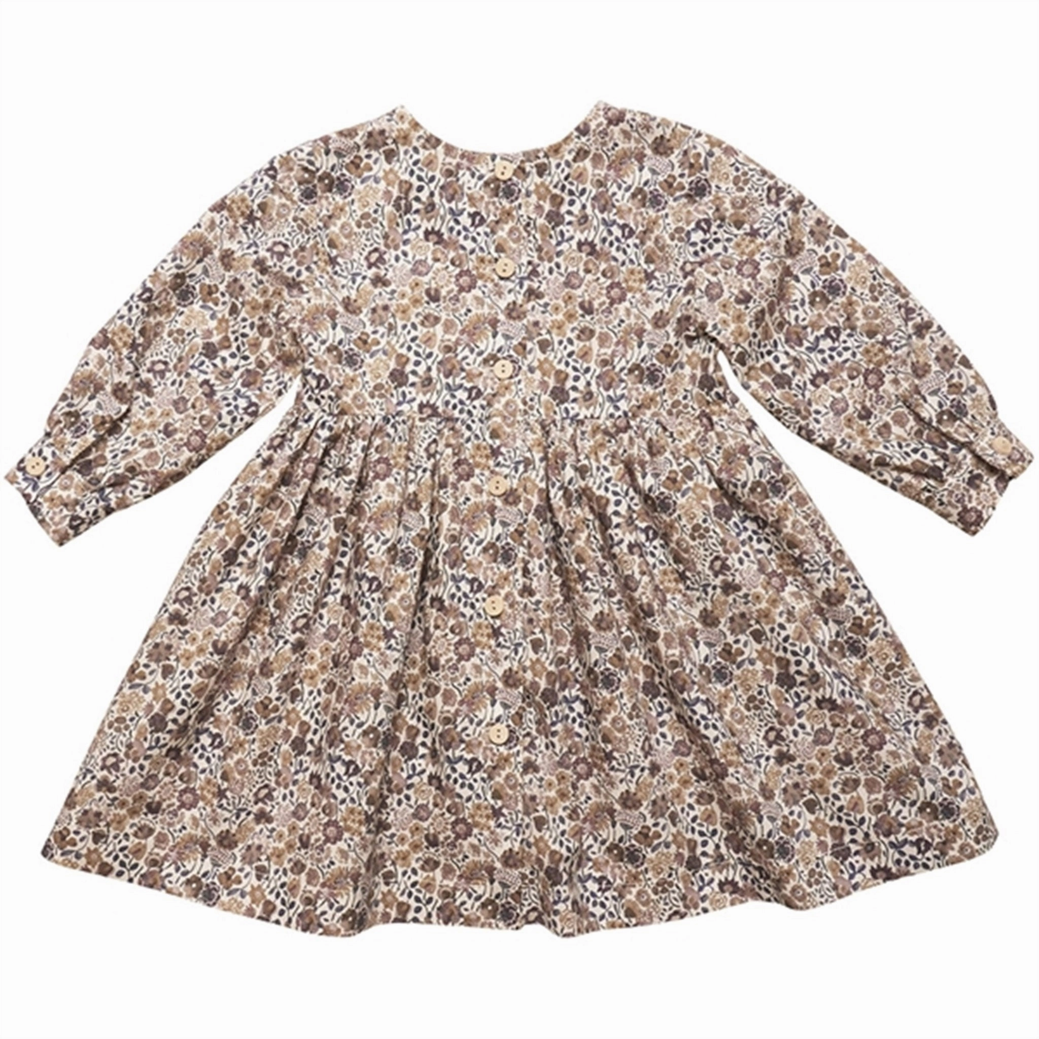 Versatile Comfort Lace-Trim Huttelihut Dress LS Made w. Liberty Fabric Kaylie Ocean