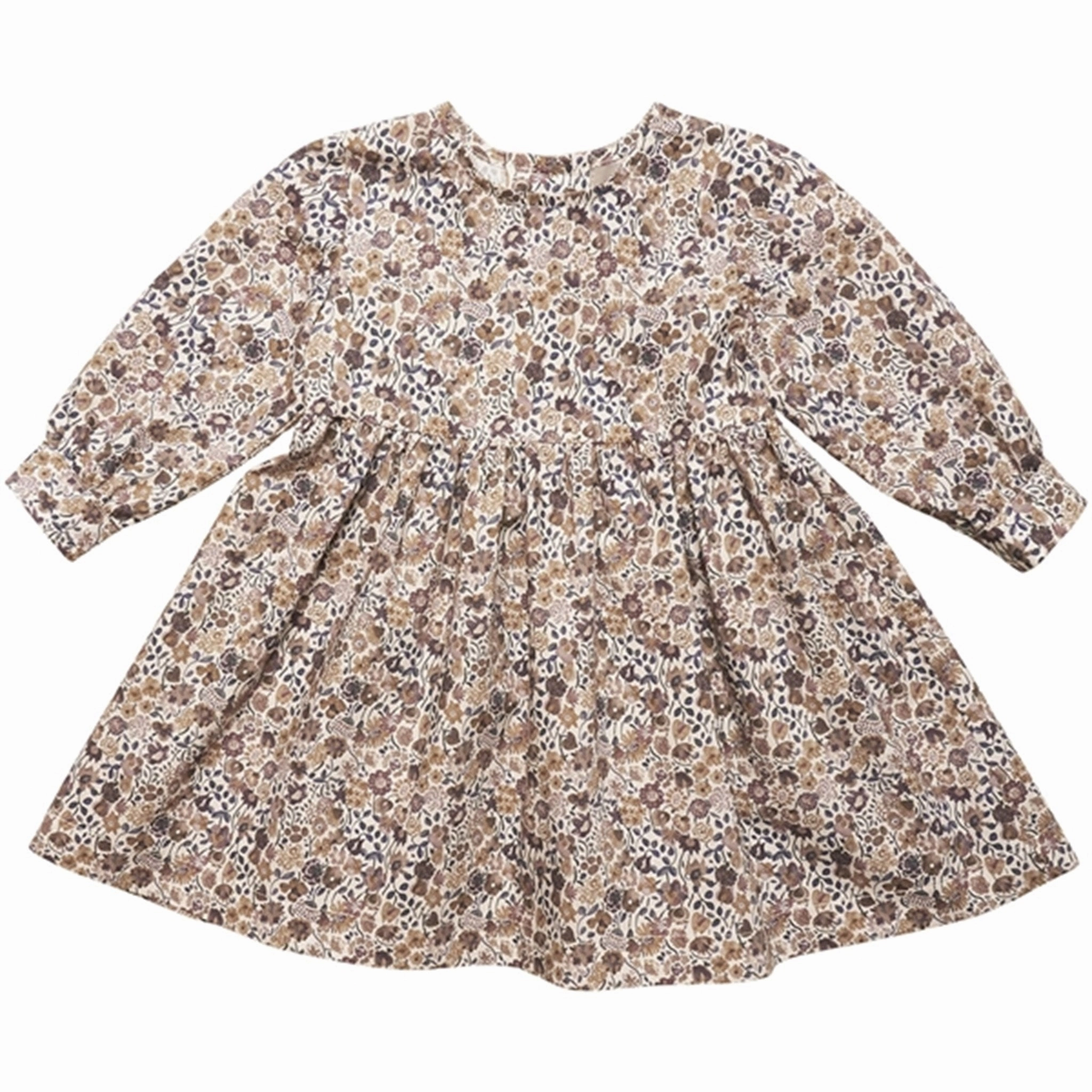 Snap-Closure cut out Huttelihut Dress LS Made w. Liberty Fabric Kaylie Ocean