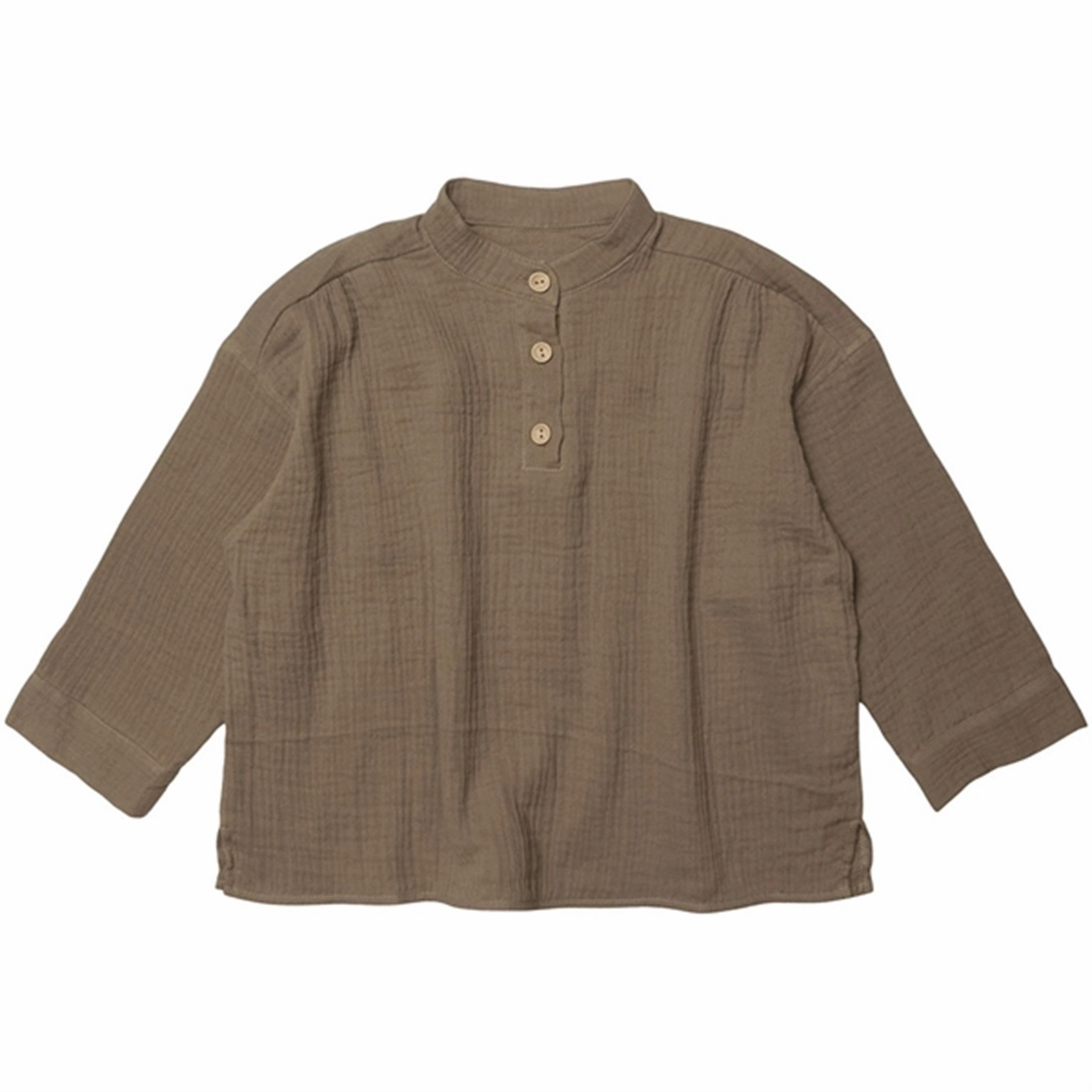 Huttelihut Elis Shirt Muslin Nougat Unstructured Shoulder