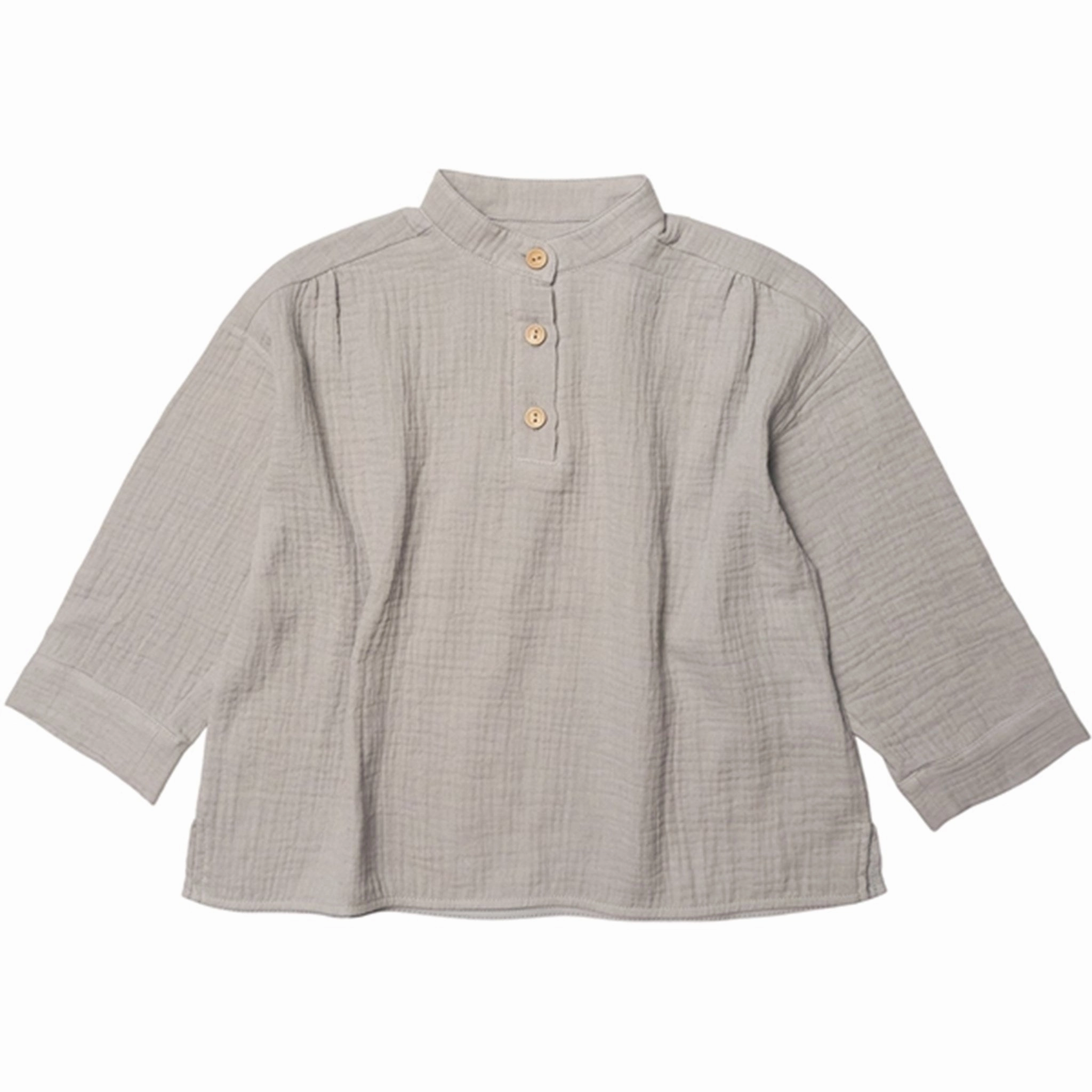 Huttelihut Elis Shirt Muslin Skye Round Collar