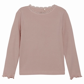 Huttelihut Fawn T-Shirt Ls Rib Trendsetting Design Cuffed hem