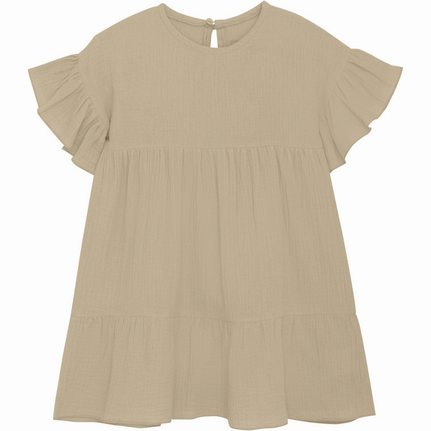 Huttelihut Irish Cream Dress Muslin Timeless and Comfortable Layer Light