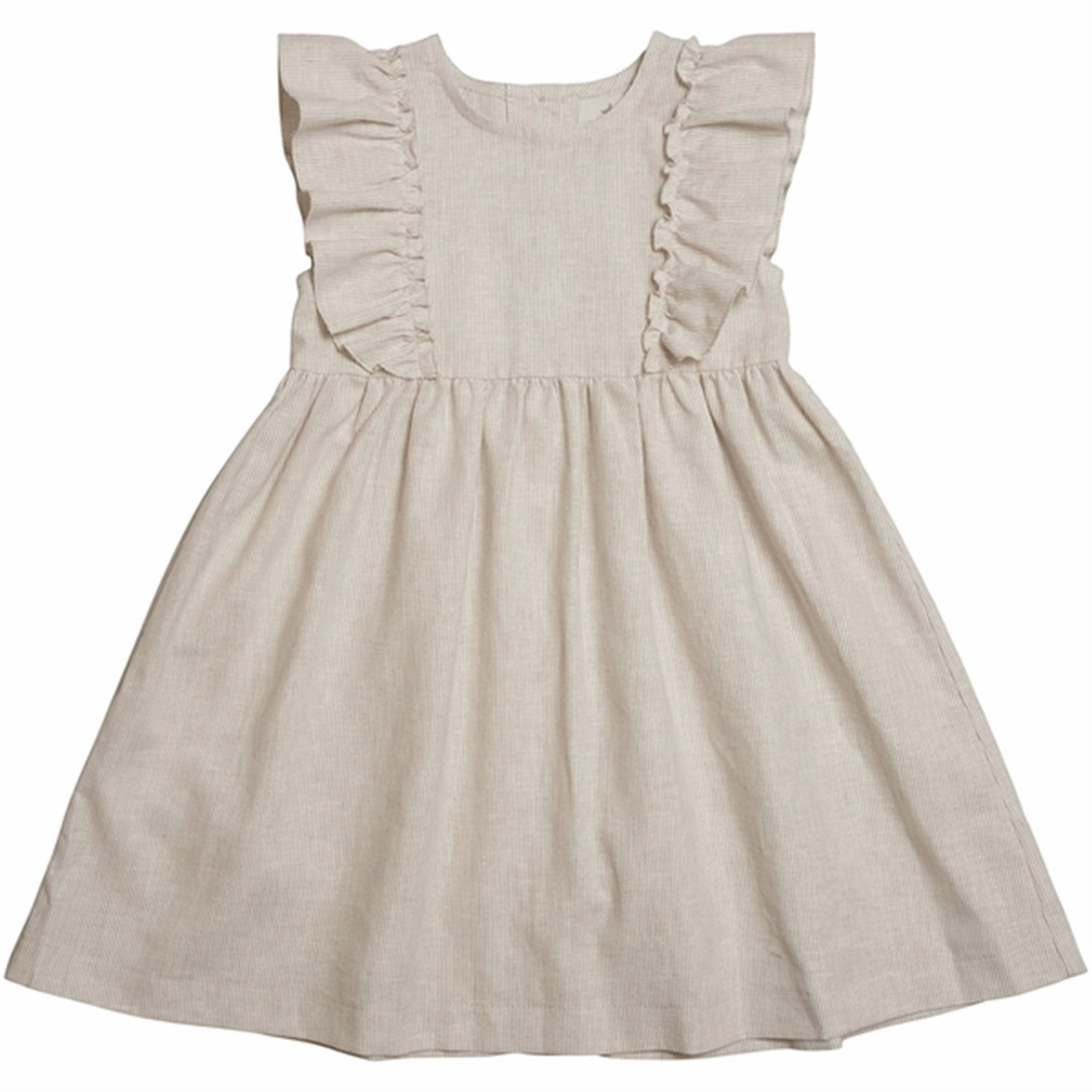 skin friendly Huttelihut Isabell Dress Mini Stripes Camel