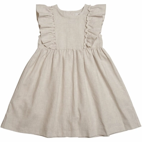 skin friendly Huttelihut Isabell Dress Mini Stripes Camel