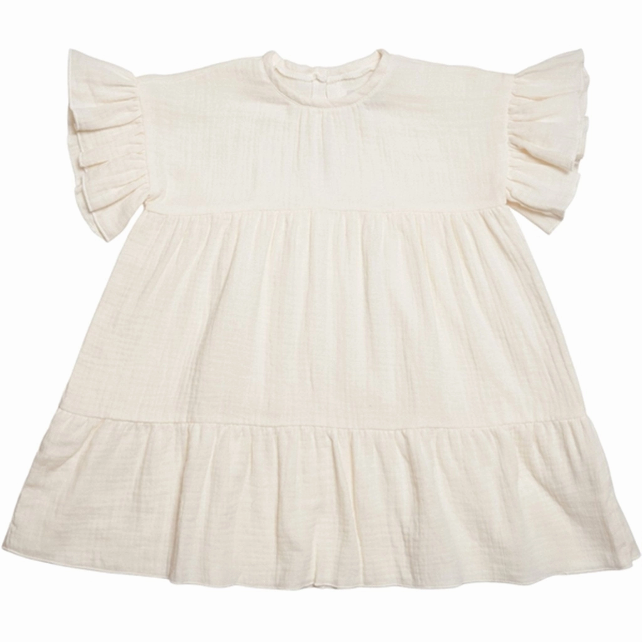 Huttelihut Marie Dress Muslin Off-White Simple Texture